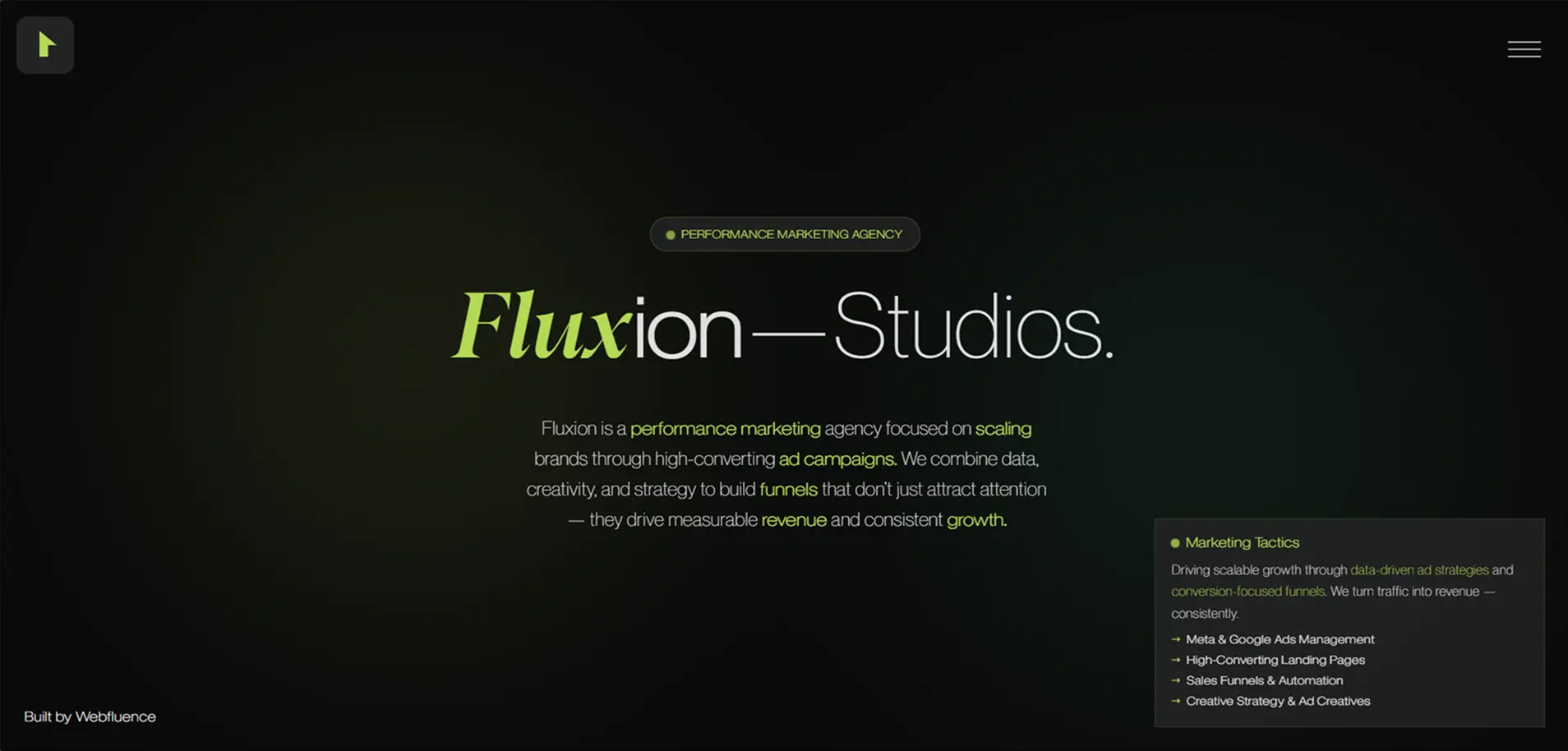 Fluxion Studios project preview